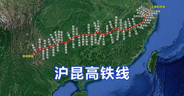 昆台高铁最新走向图，连接西南与东南的交通枢纽新动脉
