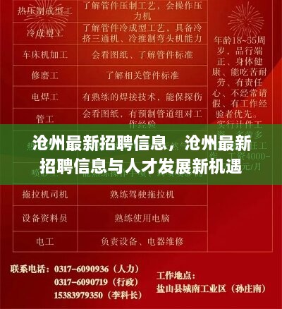 沧州招聘网最新招聘信息，学习变化助力自信与梦想实现